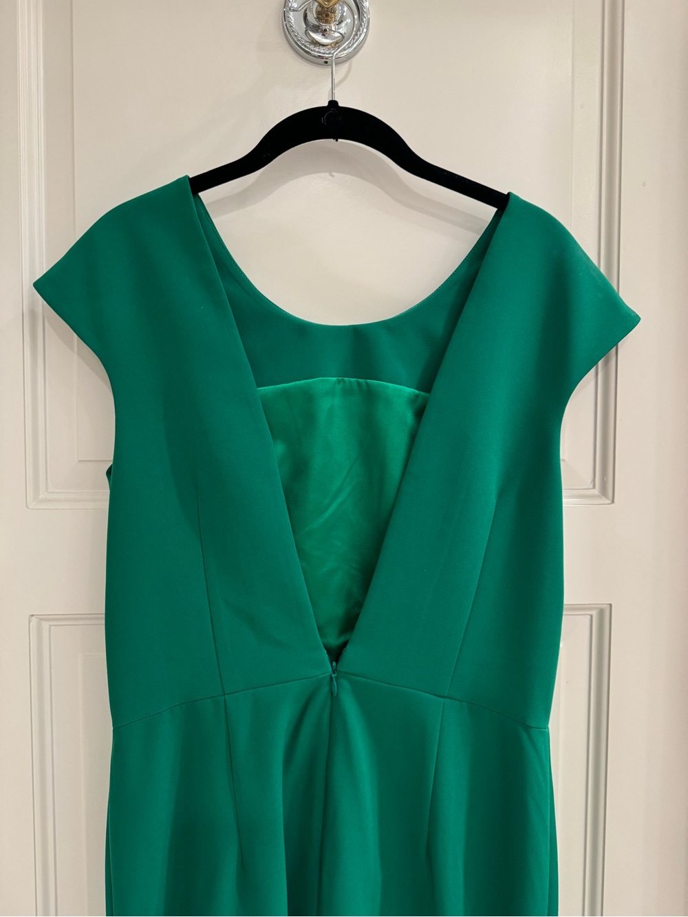 Milly Emerald Green High-Low Ruffle Hem Dress - Picture 7 of 7